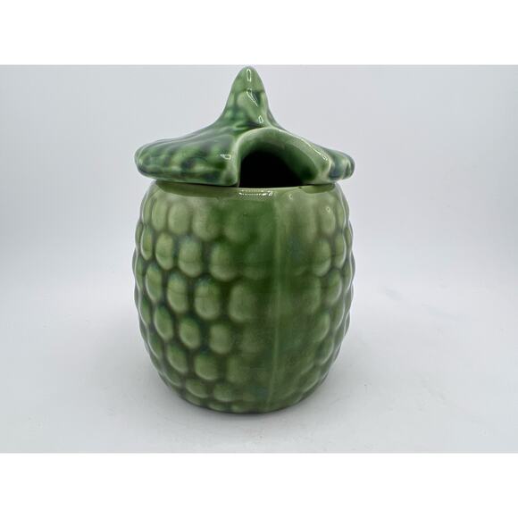 Green Sugar Bowl Vintage‎ Cute Abstract Fairy - Picture 2 of 9